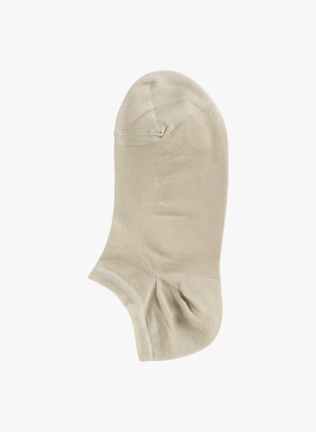 Korte sokken van fil d'écosse BLEUFORET Beige